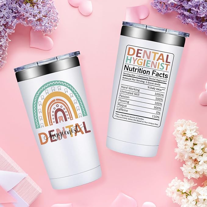 Dental Hygienist Gifts for Women Men - Dental Hygienist Appreciation Gifts - Dentals Hygienists Accessories Week Christmas Gift - 20oz Tumbler
