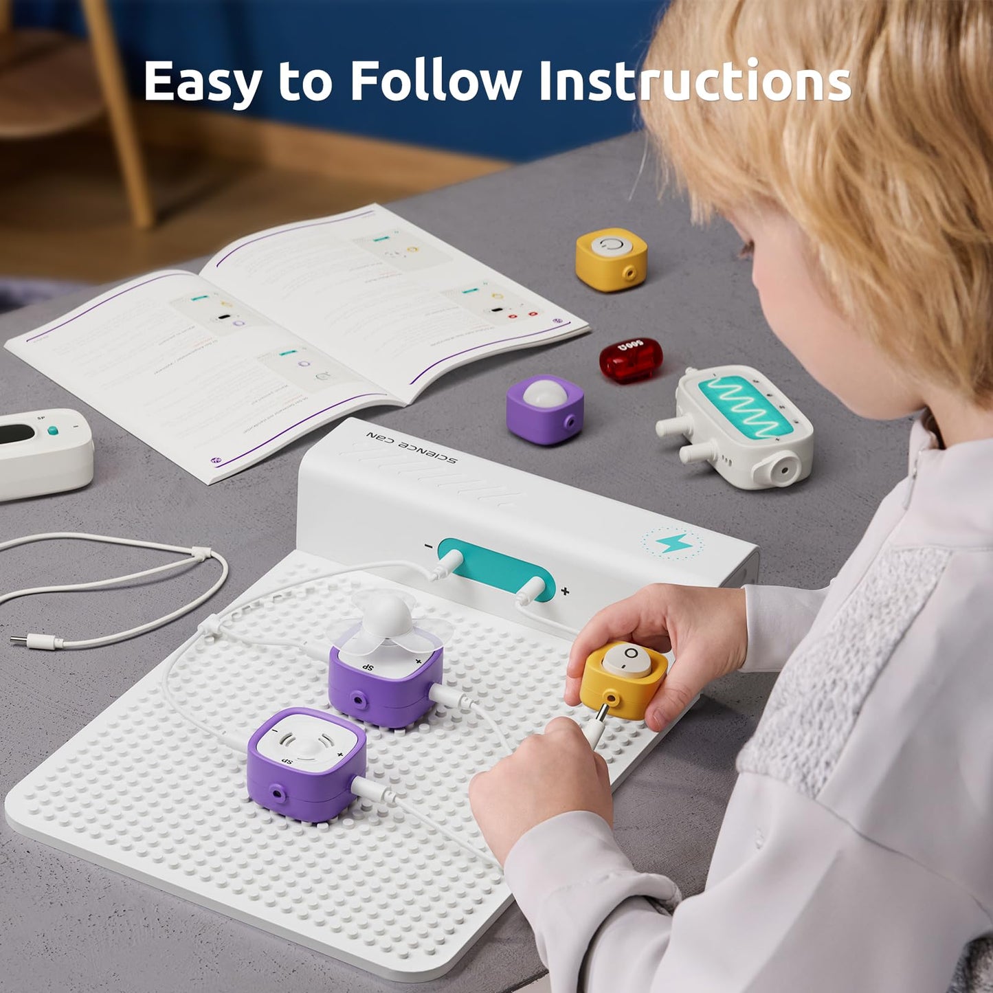 Science Can STEM Toys for Ages 8-13, Circuit Board with Smart Voice Control, Electronics Exploration Kit 120+ Circuit Projects, Educational Stem Kits for Kids Age 8-10