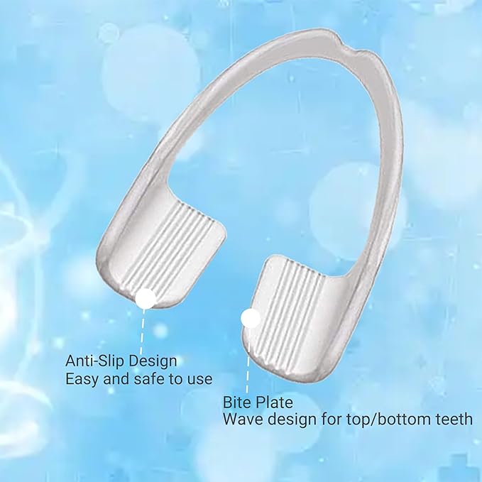 Mouth Guard Teeth Nighttime Protection 16 Count Mouth Guard for Grinding & Clenching Teeth with Hygiene Case | BPA Free Ready to Wear, Sleep Well, Disposable, One Size Fits All