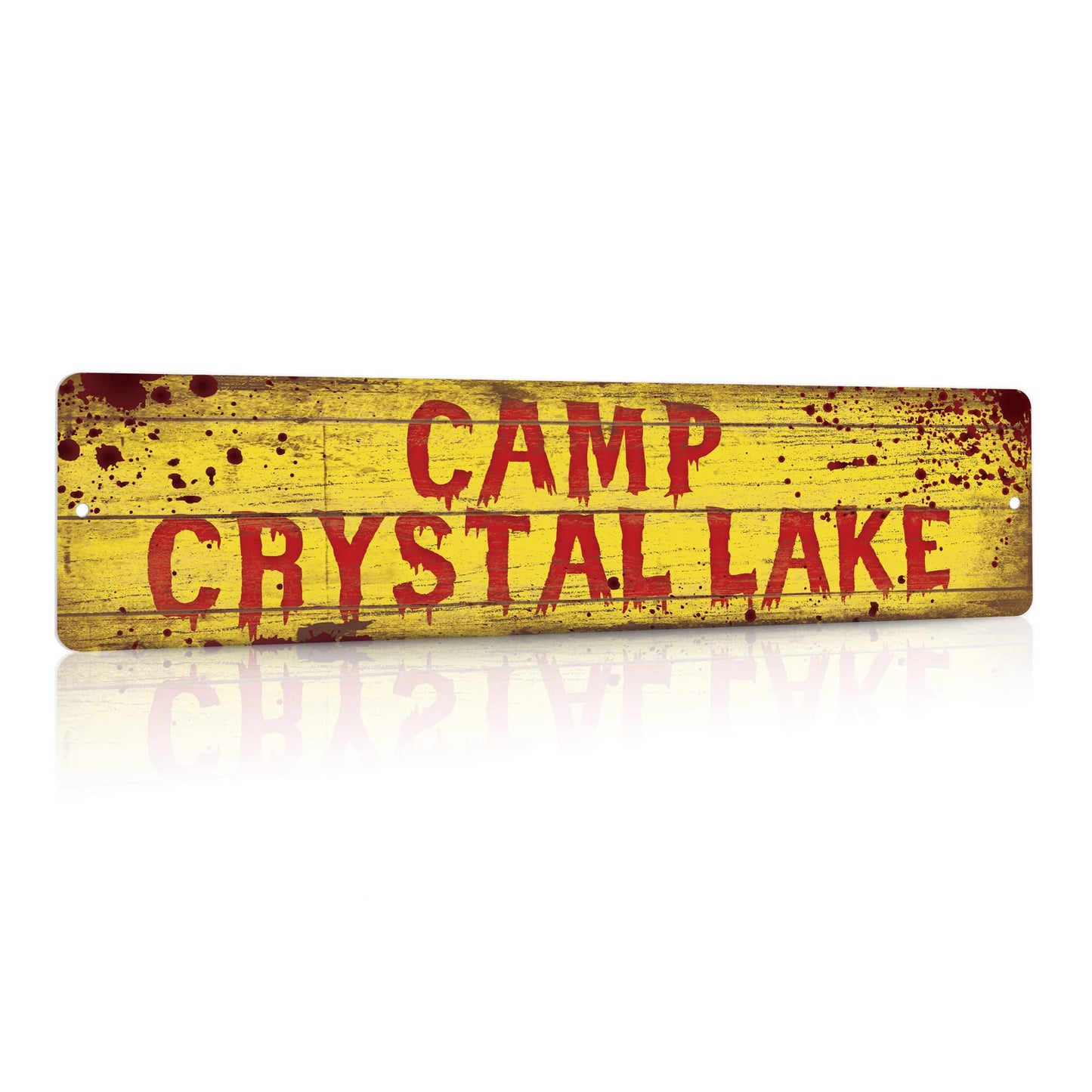 Putuo Crystal Lake Street Sign - Horror Movie Decor, Man Cave & Chill Room Decor, Funny Horror Gift Idea, 16x4in
