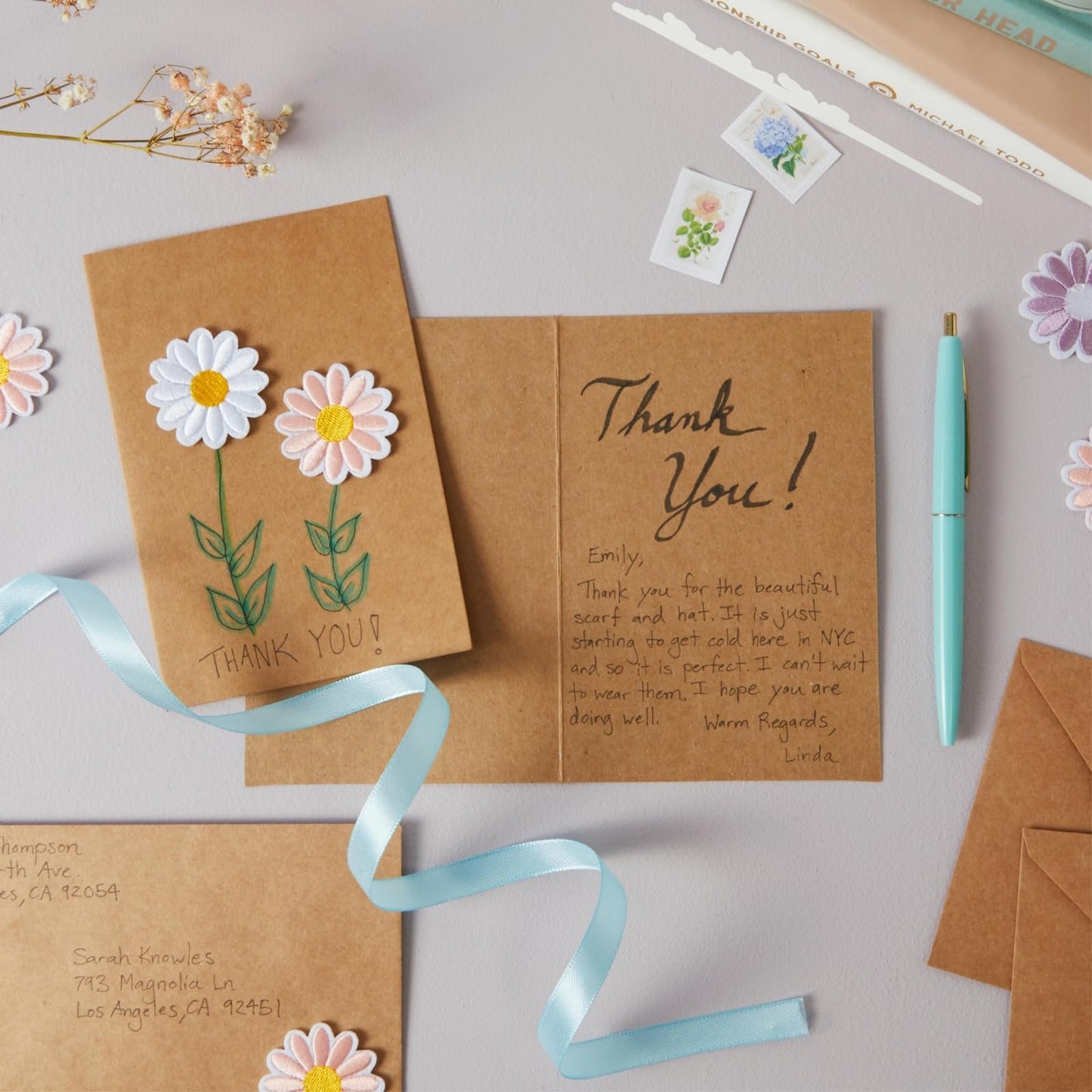 Sustainable Greetings Wedding Card Set - 48 Count, 4 x 6 In Brown Kraft Cardstock - Blank Greeting Notes & Envelopes for DIY Invitations & Birthday Wishes