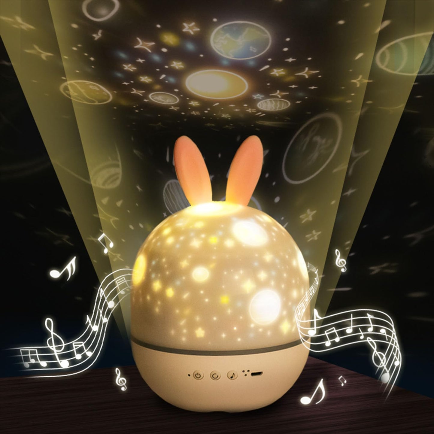 ELITUN Star Projector Night Light for Kids Bedroom,Ceiling Projector Lamp for Girls Boys Toddles,Baby Night Light and Sound Machine, Remote Control,15 Sets of Films, Nursery Light,Room Decor