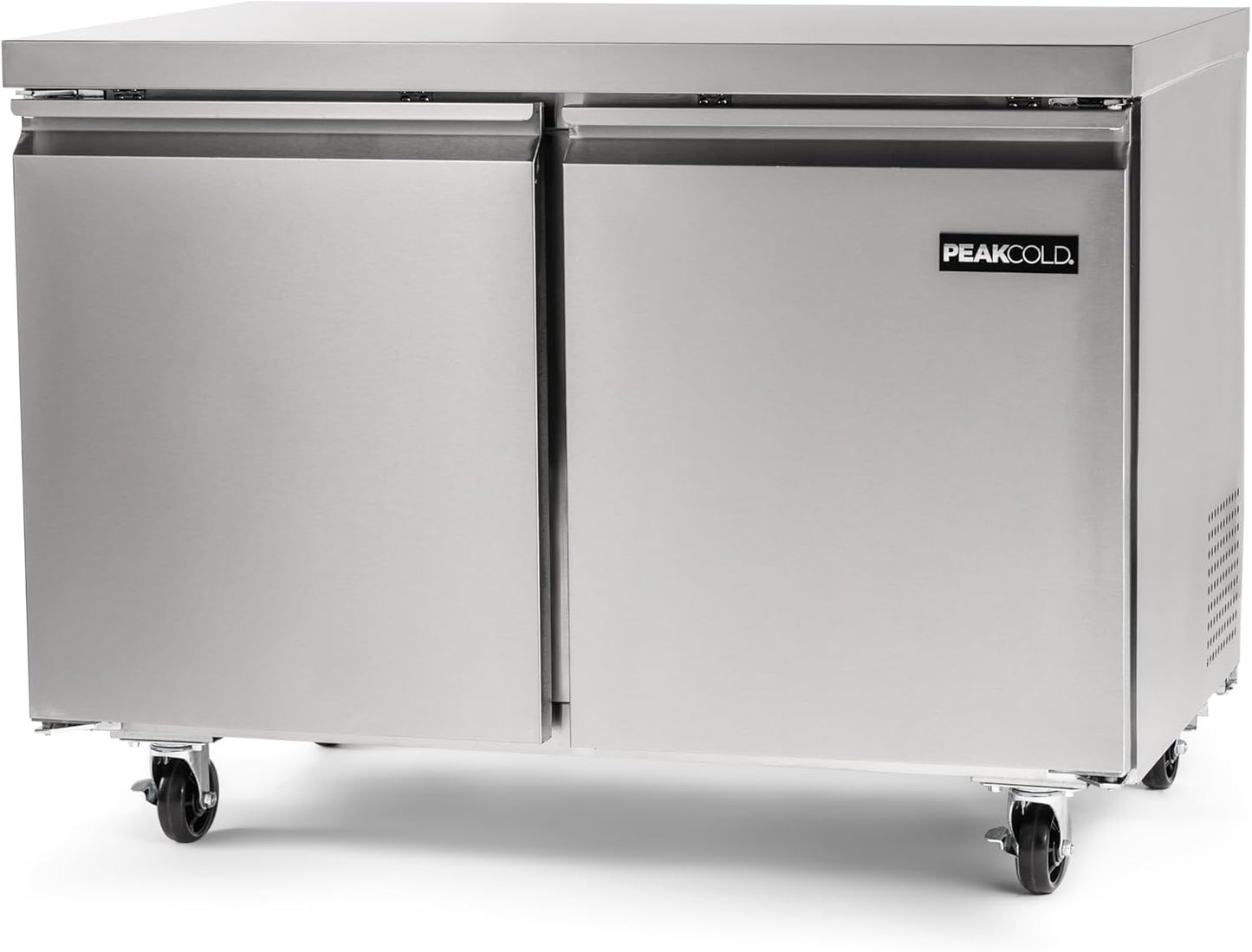 PEAK COLD Commercial Under Counter Stainless Steel Freezer; 48" W