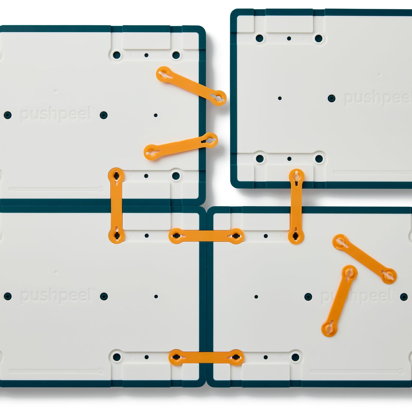 Pushpeel XL Sensory Activity Board – Expandable Silicone Fidget Toy for Stress, Anxiety, ADHD & Autism – Modular, Silent, No Mess - Spruce