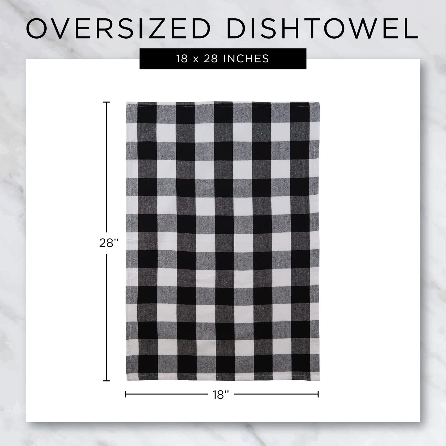 DII Assorted Woven, Kitchen Dishtowel Set, 18x28, Honey Gold, 5 Piece
