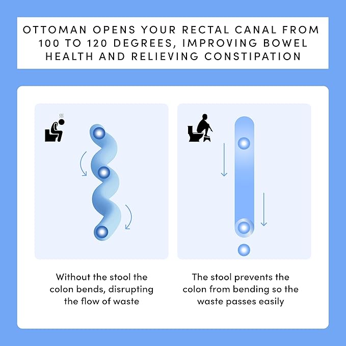 TUSHY Ottoman: A Premium Toilet Stool for The Bathroom, Modern Sleek Design | Squatting Position Helps Improves Bowel Health & Relieves Constipation (Tall 9" Stool), White/Brushed Nickel