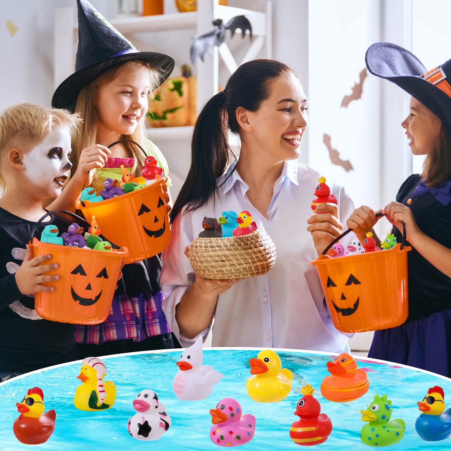 30Pcs Rubber Ducks Assorted Plastic Bulk Rubber Duck for Cruise Ducks Ducking Bath Pool Toys Mailbox Duck Party Favors Cruise Ships Hiding Classroom Exchange Gifts for Kids Teens