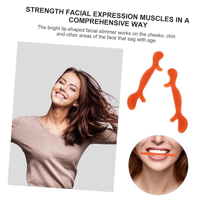 minkissy 3pcs Silicone Lip Shaper Oral Muscle Trainer for and Facial Wrinkle Exercise Tool for Cheeks and Chin Ergonomic Design for Easy Use