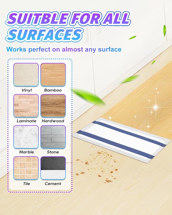 Mopping Pad Refills for Wet Jet Mop, 15 Pack Disposable Multi Surface Wet Jet Refill Pads, Thick Absorbent Nonwoven Floor Mop Pads, Wet Pads Refill, Spray Mop Pads Replacement