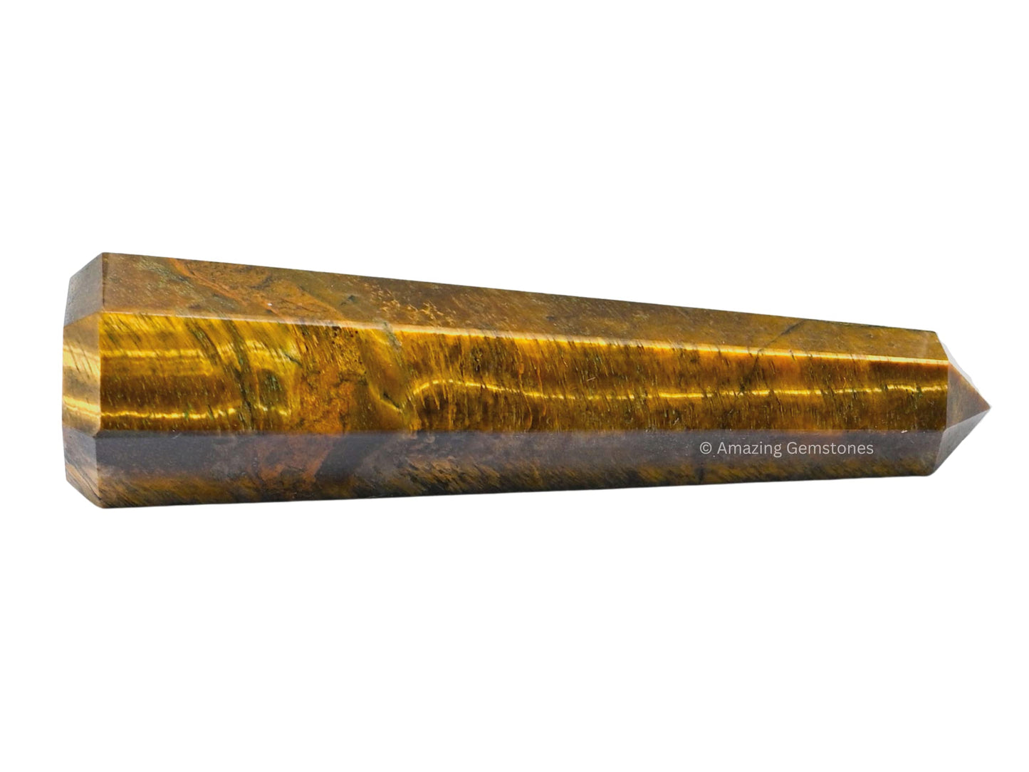 Amazing Gemstone Tiger Eye Crystal Towers, Natural Healing Crystal Point Obelisk for Reiki Healing and Crystal Grid (3" to 4" INCH)