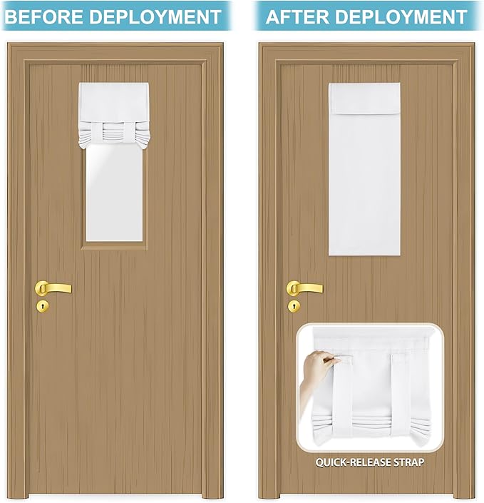 RYB HOME Sidelight Door Curtains for Front Door, Privacy Half Window Curtains Thermal Insulate Covering for Patio/Glass/Front Door, 12 inch x 40 inch, Pure White, 1 Panel