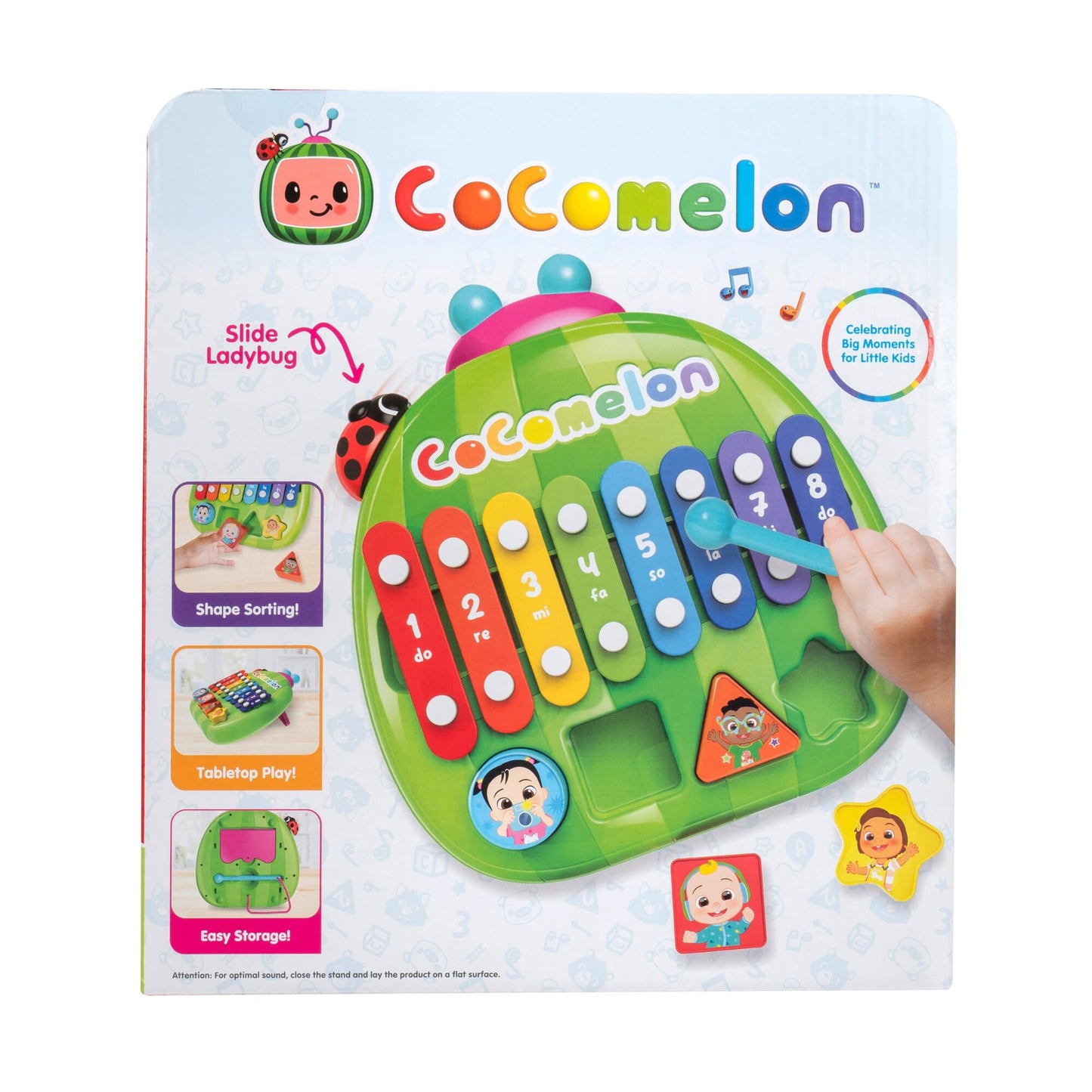 CoComelon Shape ‘N Sort Xylophone - Identify Shapes and Play Music - Favorite CoComelon Characters - Toys for Kids, Toddlers, and Preschoolers