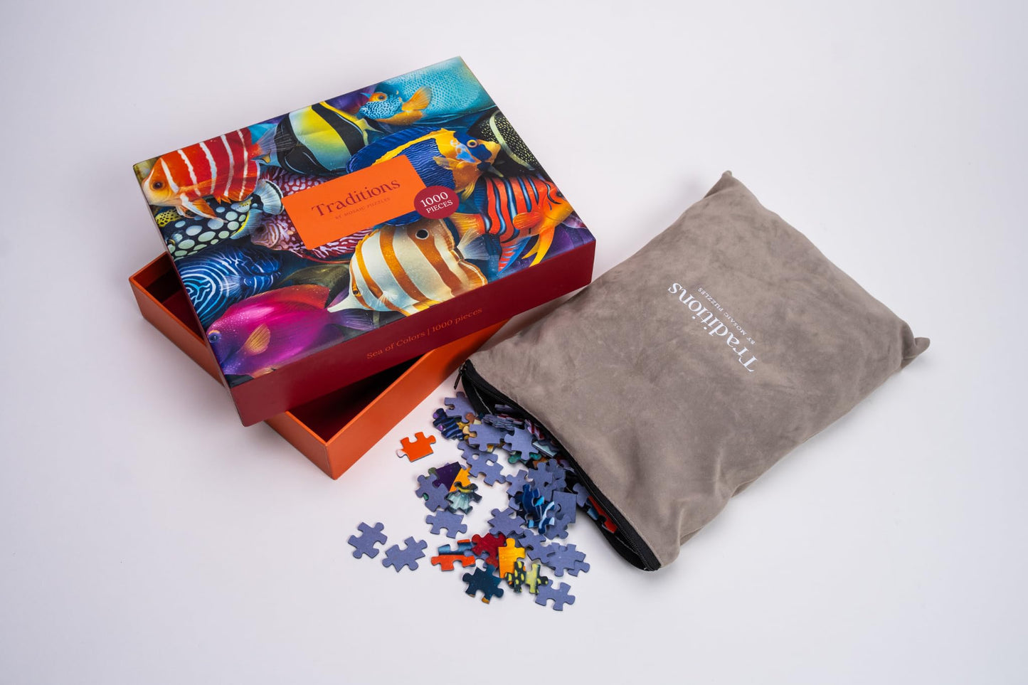 MOSAIC PUZZLES Sea of Colors Puzzles for Adults - Premium Jigsaw Puzzles, 1000 Pieces