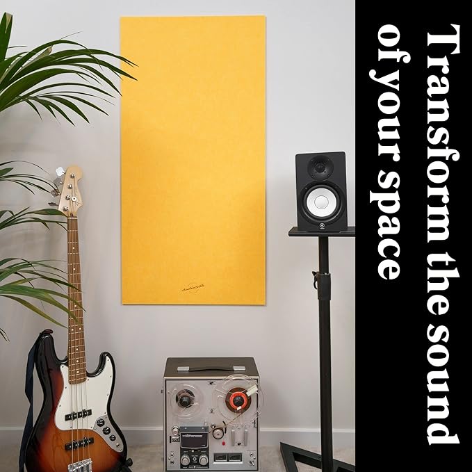 AudioSilk Acoustic Panel, Large, 46" x 23", Natural