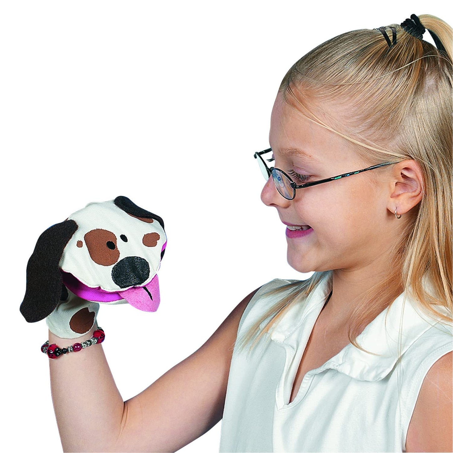 Fun Express DIY Hand Puppet Kit Makes 12 Sock Puppets - Arts and Crafts for Kids Ages 4-8 | Craft Kits for Birthday Party Activities & Creative Home Projects | Blank Canvas Material