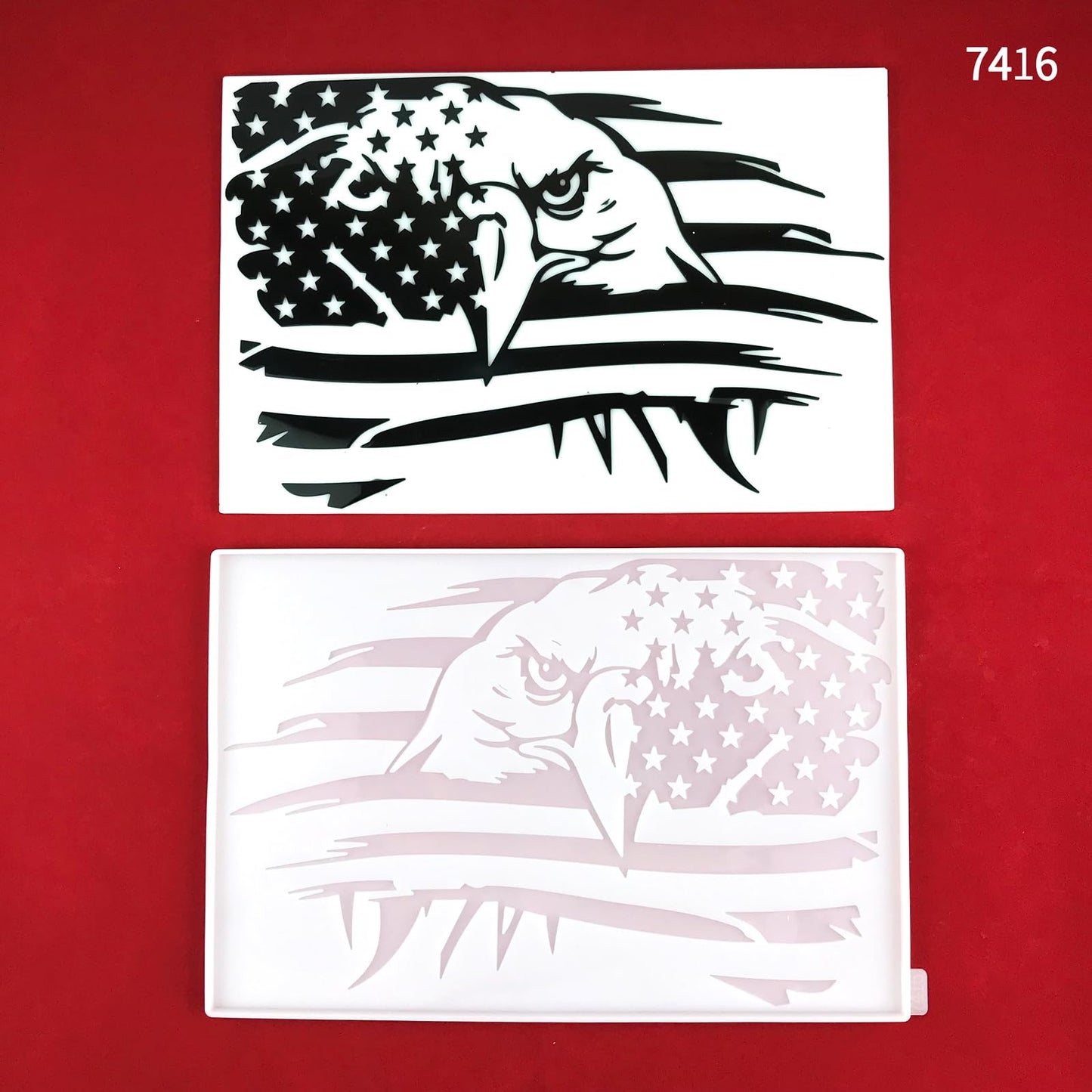 American Eagle Flag Wall Art Epoxy Resin Molds, Large Size Patriotic Home Decor Resin Molds Silicone Clearance, Large Home Wall Decor Silicone Molds for Epoxy Resin