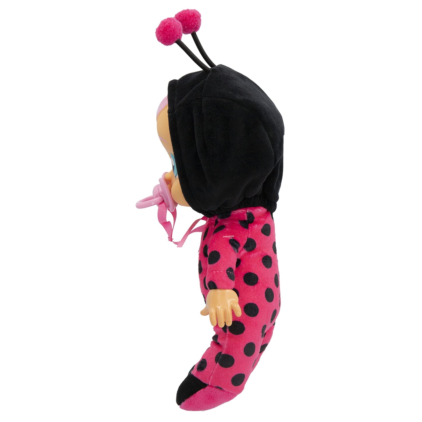 Cry Babies Tiny Cuddles Lady - 9 inch Baby Doll, Cries Real tears. Red and Black, Multicolor
