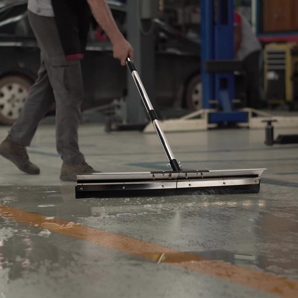 Floor Squeegee for Concrete Water Removal
