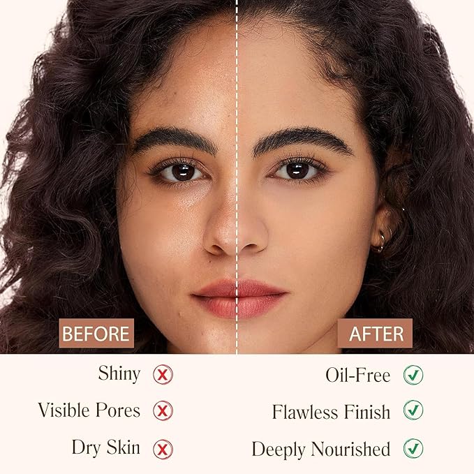 4 in 1 Color Changing Foundation Liquid with SPF 50 - Full Coverage Concealer, Medium Spectrum Foundation Makeup Cream Moisturizing Nourishing, Waterproof, for All Skins Women&Men 1.41 FL.OZ