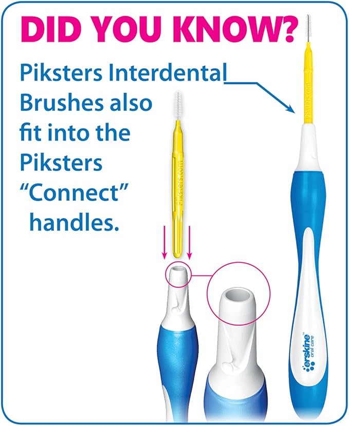 Piksters Interdental Brushes, Size 6, Green Handle