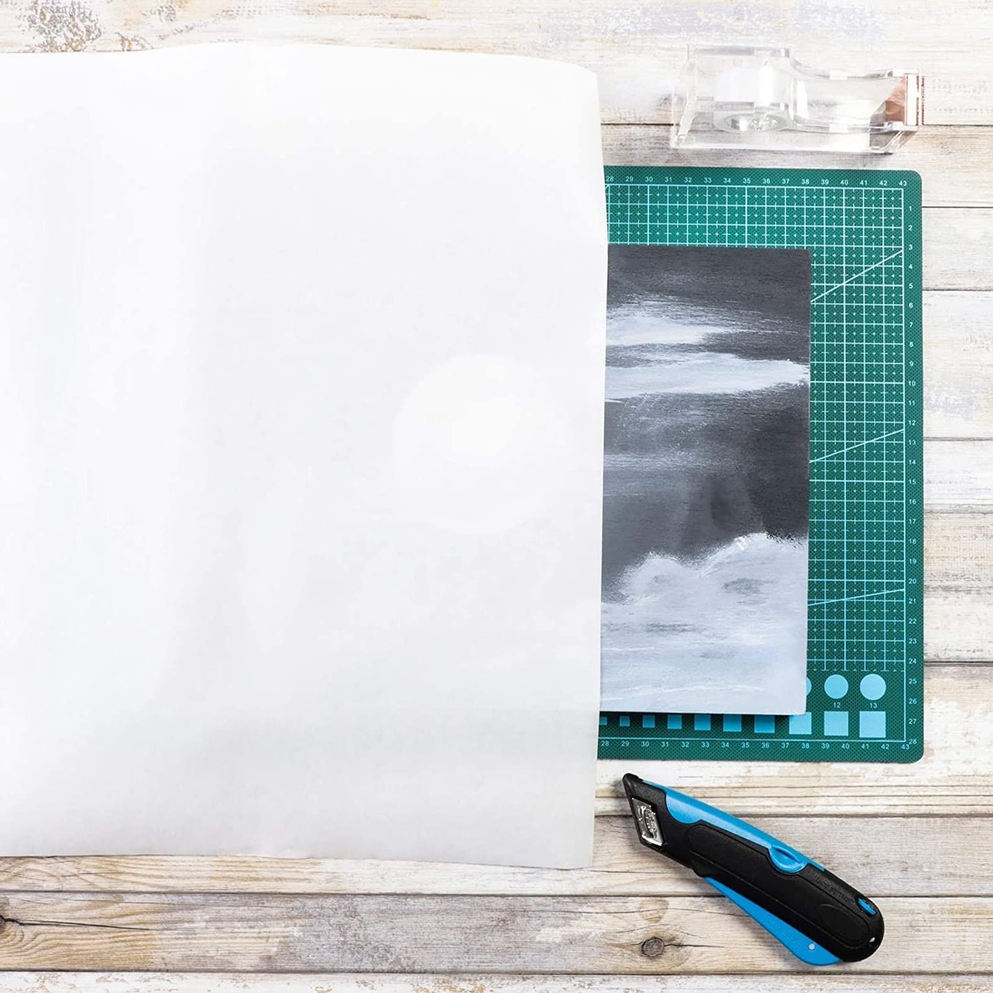 Bright Creations Glassine Sheets - Archival Glassine Paper for Artwork - Photo Protection Paper for Grease-Resistant Baking & DIY Crafts - 100 Pack, 16x20 in, White