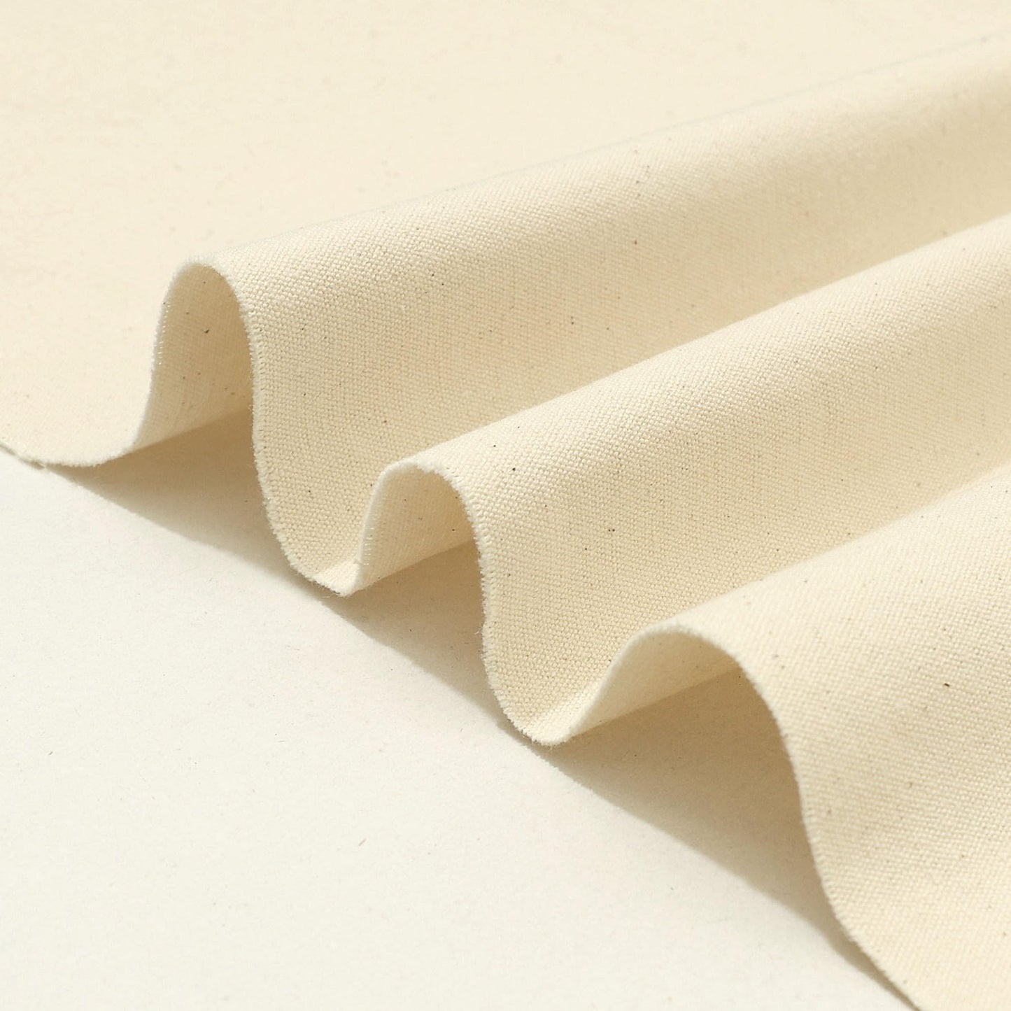 8oz Natural Cotton Duck Canvas Fabric for Sewing, Home Décor, Embroidery, Arts and Crafts, 63 Inch by 1 Yard