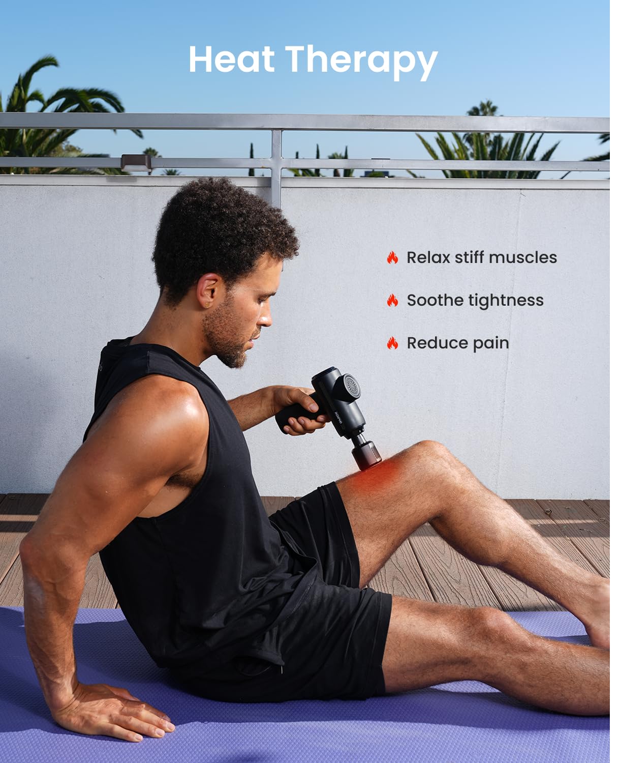RENPHO Active Thermacool 2 Massage Gun with Heat and Cold, Mothers Day Gifts [2026 Upgraded] Percussion Deep Tissue Handheld Neck Massager, FSA Approved, Muscle Masajeador for Men Women Athletes HSA