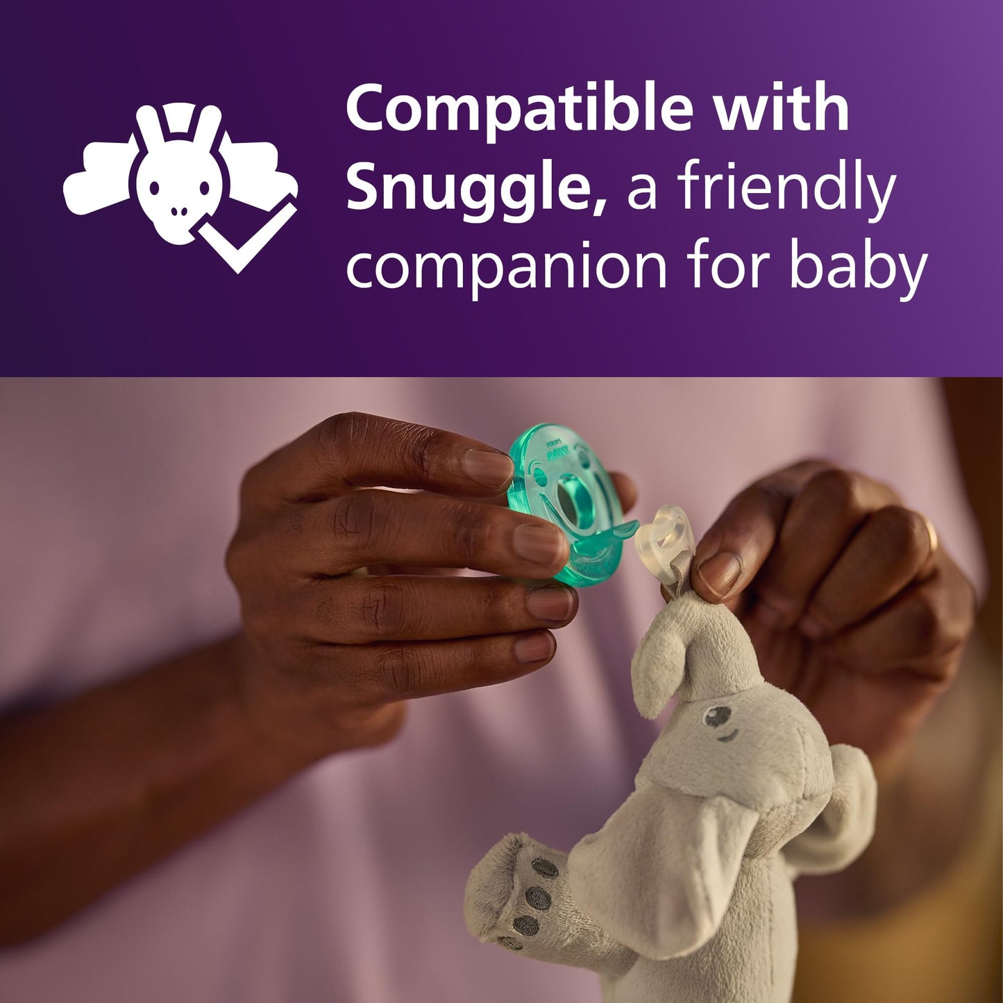 Philips Avent Soothie Baby Pacifiers - 100% Silicone Pacifiers for Babies 0-3 Months, One-Piece Design, BPA-Free, Extra Durable, Green, 4 Pack, Model SCF190/41