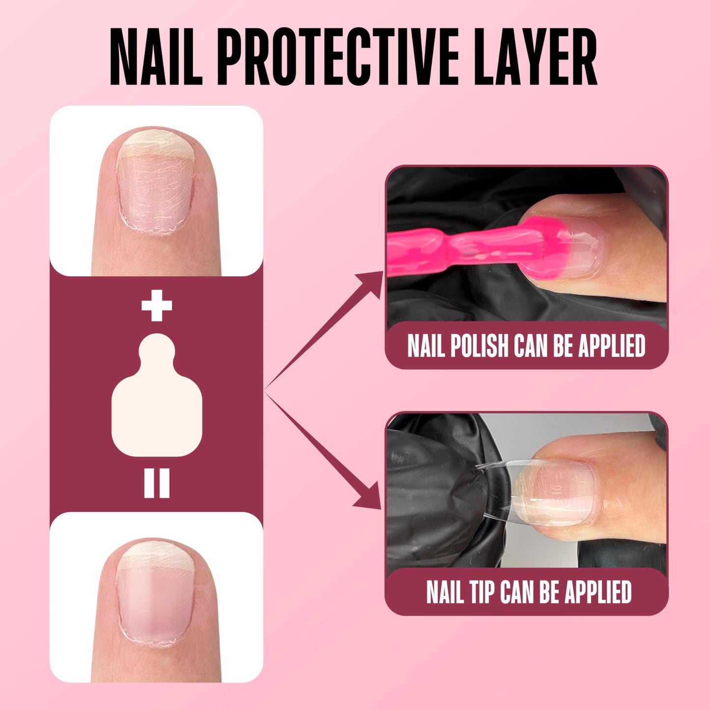 NOVO OVO Pre-cut Nail Repair Sheets, Fixation & isolation layer, Bandage for Broken Nail-Surface, Recovery Protective layer for Acrylic, Invisible Instant and Easy to use 75 units