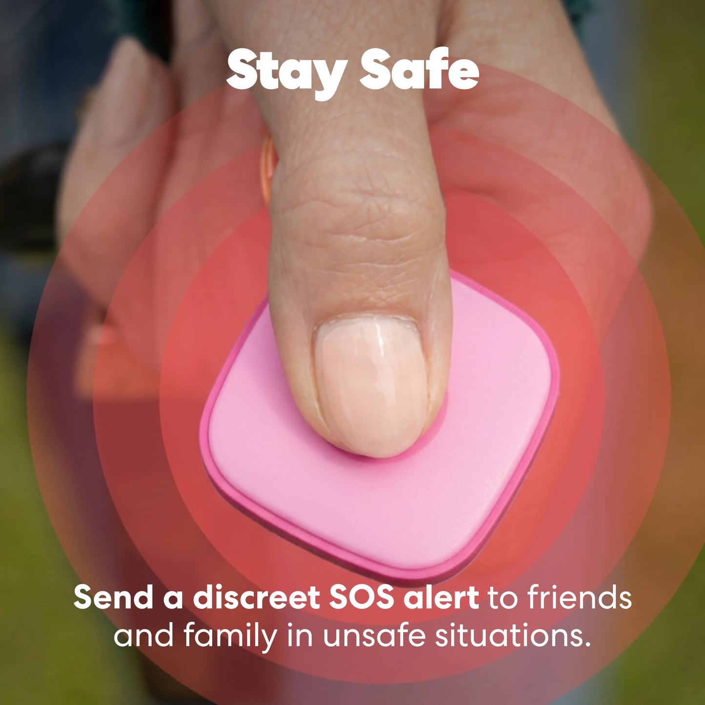 Life360 Tile - Bluetooth Tracker, Keys Finder and Item Locator for Keys, Bags and More. Phone Finder. Both iOS and Android Compatible. 1-Pack (Pink Punch)