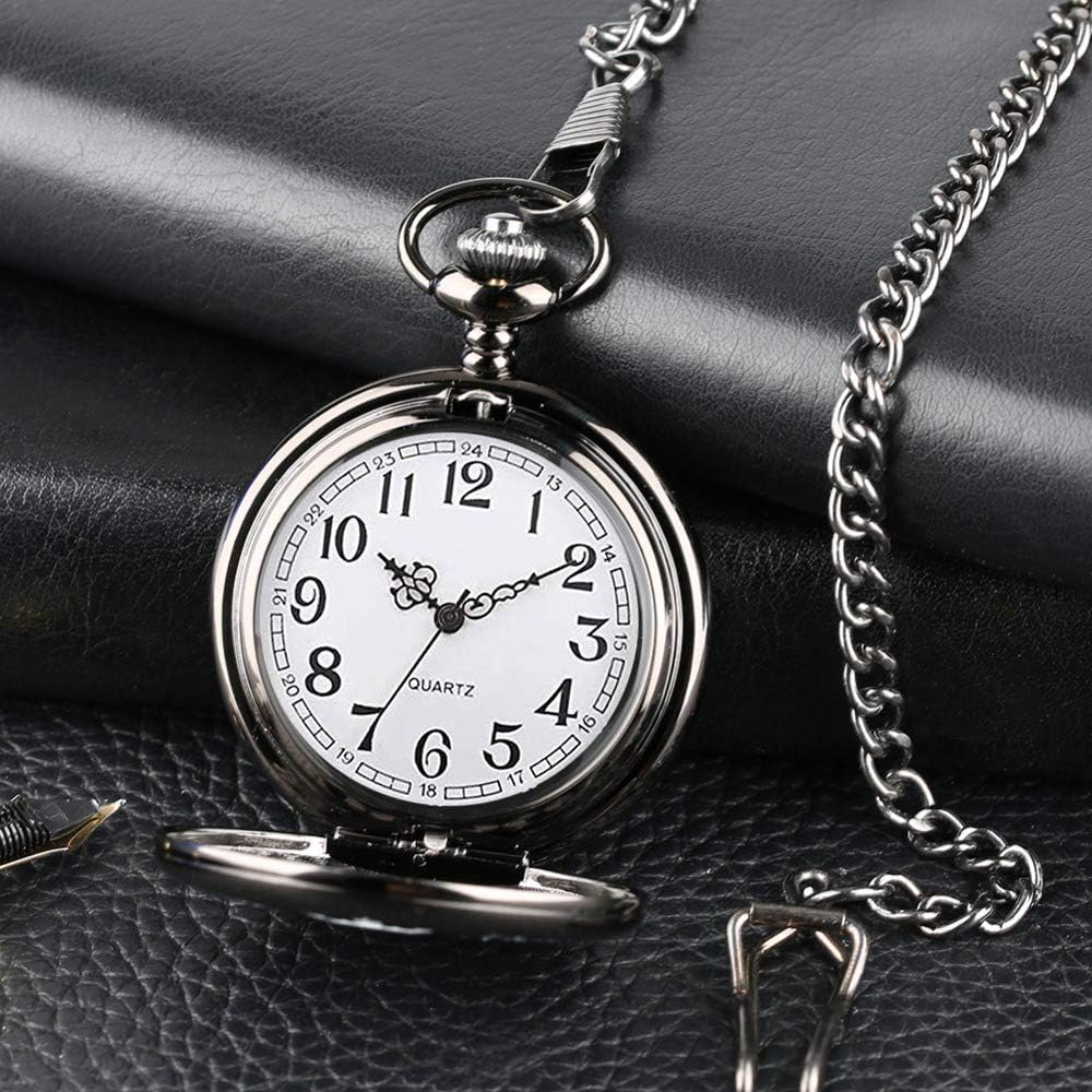 Udaney Hunter Gifts Set for Men - Classic Pocket Watch and Multi-Tool Knife, Unique Gifts for Hunters and Outdoorsmen, Commemorative Hunting Keepsake with Elegant Gift Box