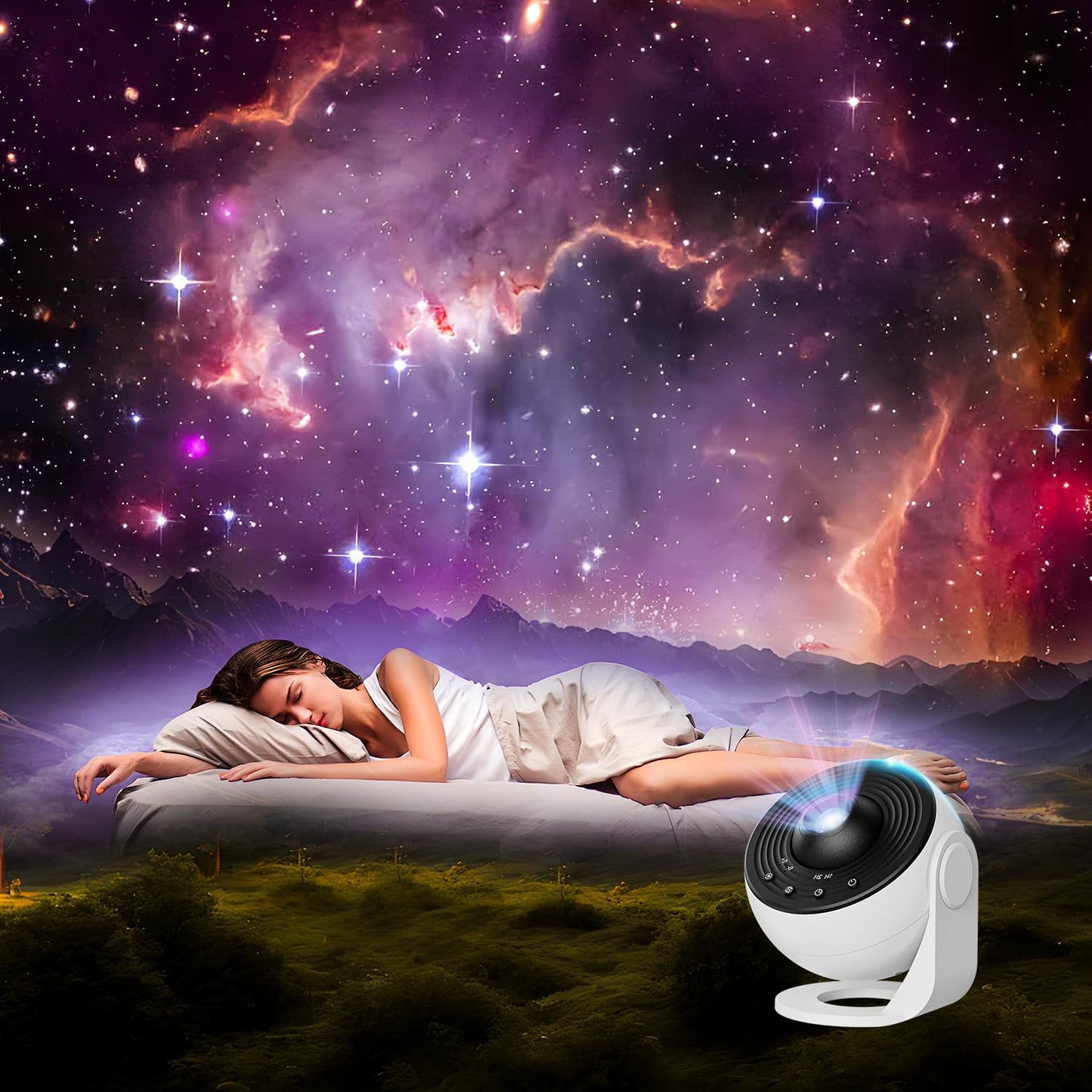Galaxy Projector Pro for Bedroom, 13 in 1 Planetarium Star Projector with Solar System & Constellation, Night Light for Ceiling - 360° Rotating with Timer, Adjustable Knob, Kids Adults Room Decor