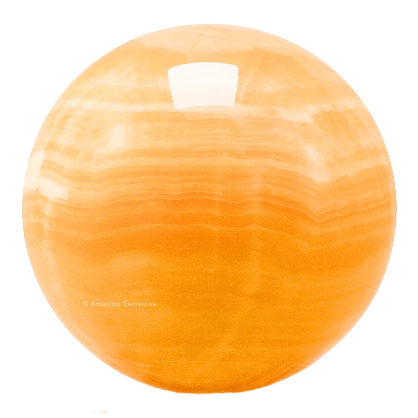 Amazing Gemstone Yellow Calcite Banded Crystal Ball with Stand - 2 Inches Crystal Sphere Meditation Balls for Witchcraft and Decorative Balls