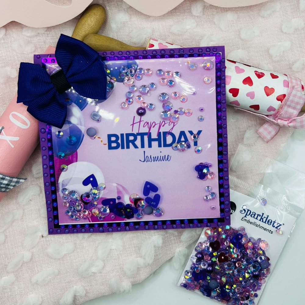 Buttons Galore Valentine’s Day Embellishment Set – 50g of Flat Back Gems, Polymer Clay, Shaped Sequins, Flat Back Pearls & Rhinestones for DIY Crafts, Scrapbooking & Shaker Projects
