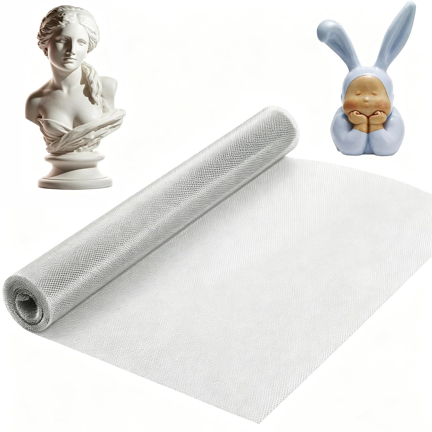 Aluminum Wire Mesh for Arts and Craft, Sculpting Wire Mesh Roll 15.7 Inch by 9.84 Foot Heavy Duty Aluminum Armature Mesh for Clay, Metal Art, Sculpture Projects & DIY Crafts