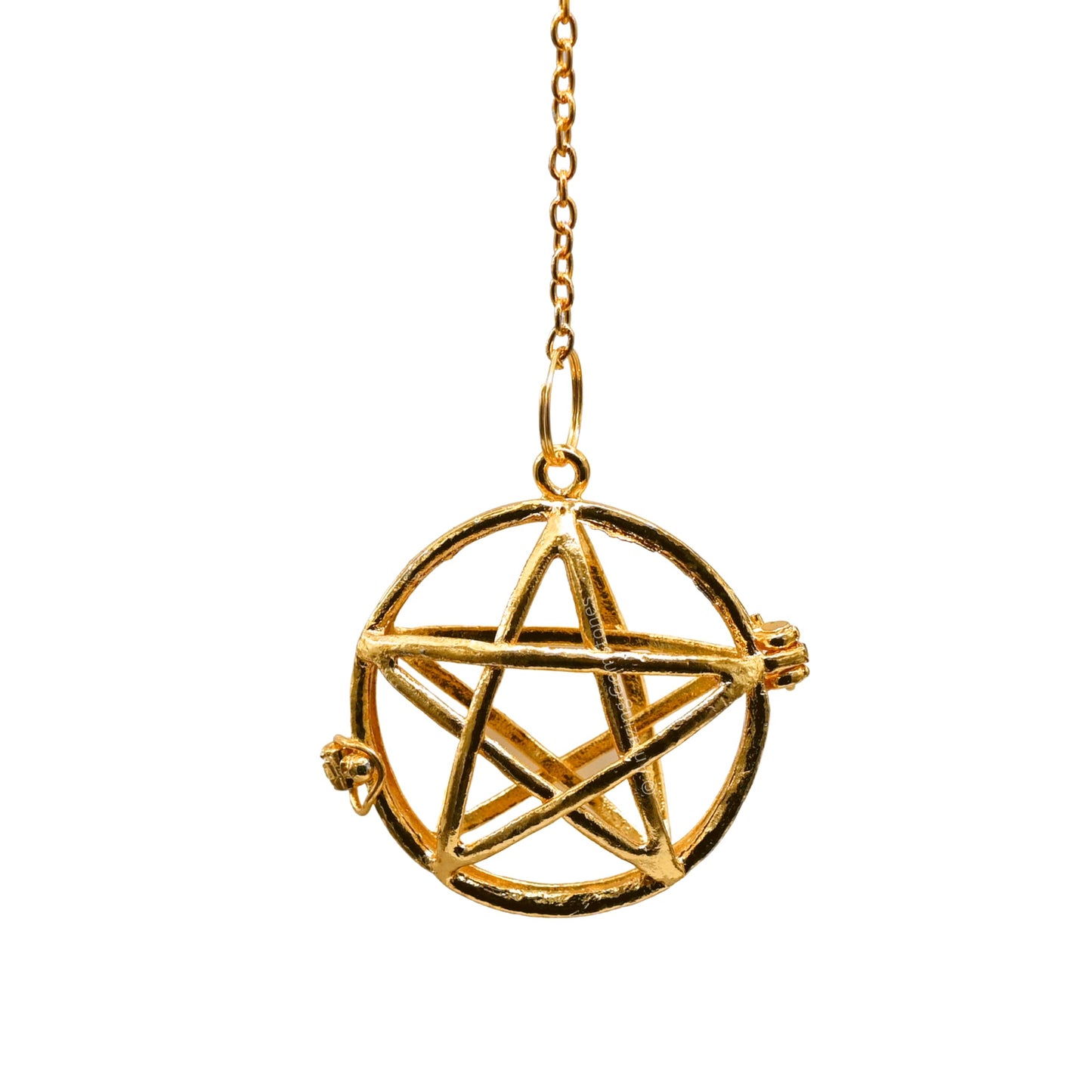 Amazing Gemstone Healing Metal Pendulums for Divination, Gold Circular Star Cage Point Steel Copper Pendulum High Energy Pendulo de Bronce Pendulos de Mesa MP74