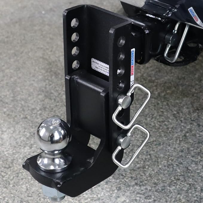 Shocker XR Adjustable Drop Hitch, Fits 2" Hitch Has 2-5/16"Ball 0-7-1/2" Drop