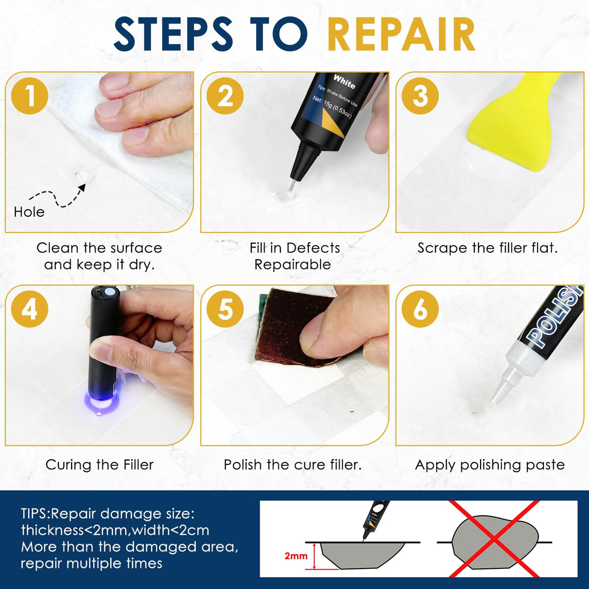 Quartz Countertop Repair Kit
