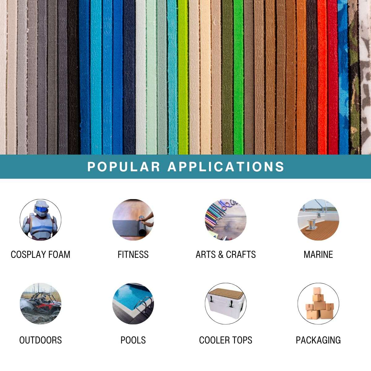 LotusFoam EVA Foam Sheet 3mm – 44"x 85" Craft Foam for Cosplay, Costumes & DIY, High Density 130 kg/m3, Heat Shapeable, Paintable, 35 Colors (Pecan) - Pecan