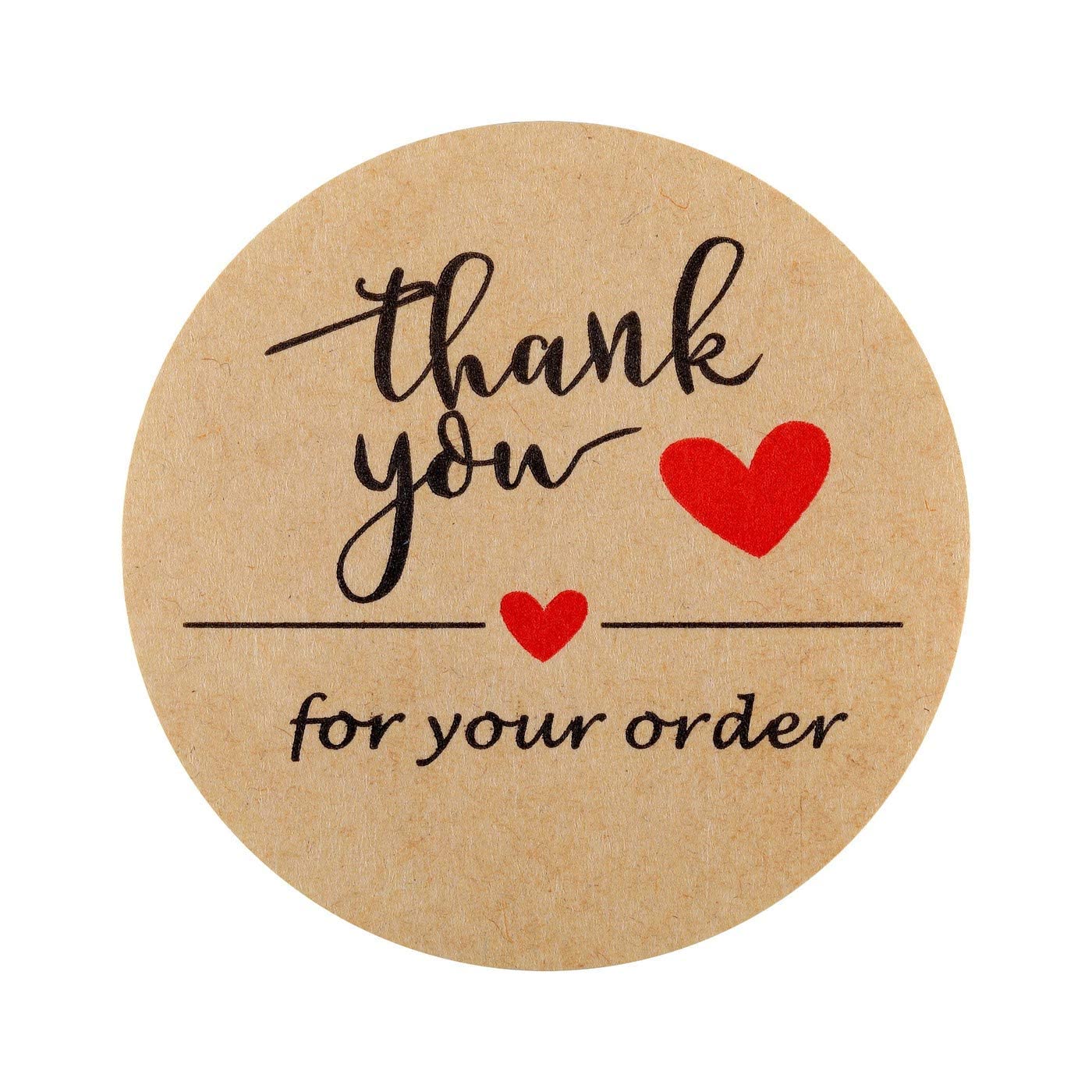 Lpraer 1000Pcs 2" Thank You for Your Order Stickers Roll Retro Adhesive Thank You Label for Packaging,Small Business,Envelopes,Cards,Letters,Boxes