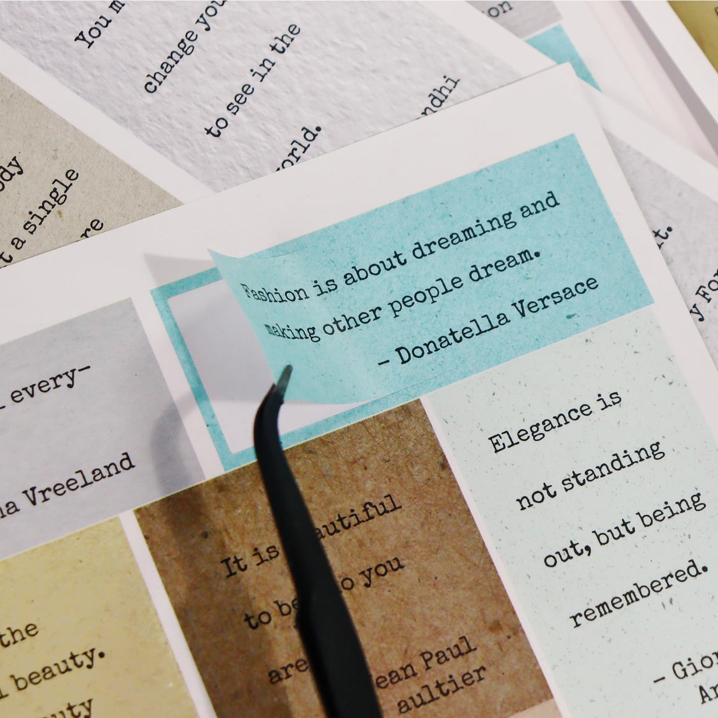 Bomichi Scrapbook Supplies - 24 Sheets 246 Pcs Word Quote Stickers, Junk Journal Supplies for Scrapbooking, Bullet Journal, DIY Craft Card Making