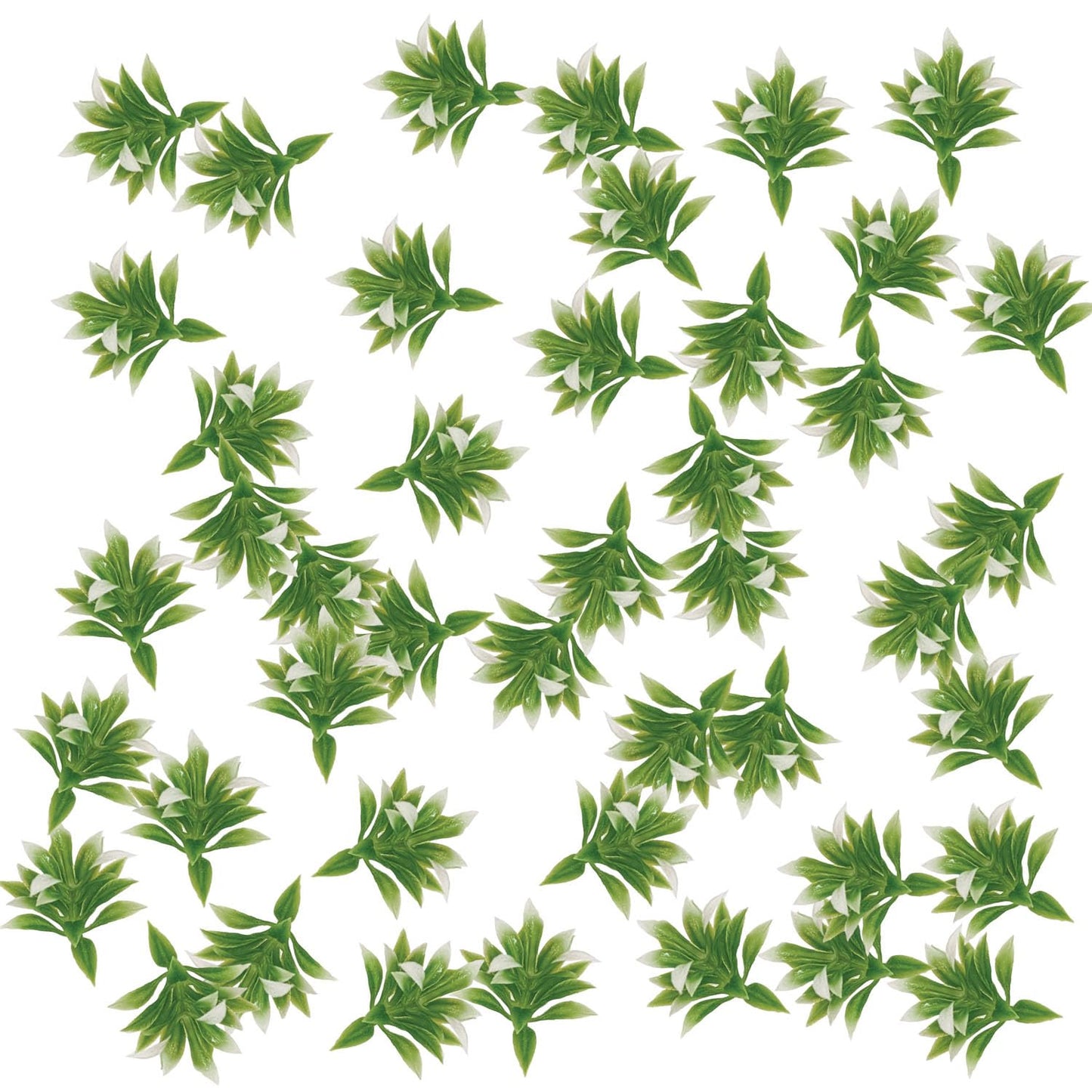 OrgMemory Mini Model Grass, 200 Pcs, Mixed Model Plants, Miniature Plants for School Project DIY Miniature Colorful Flower