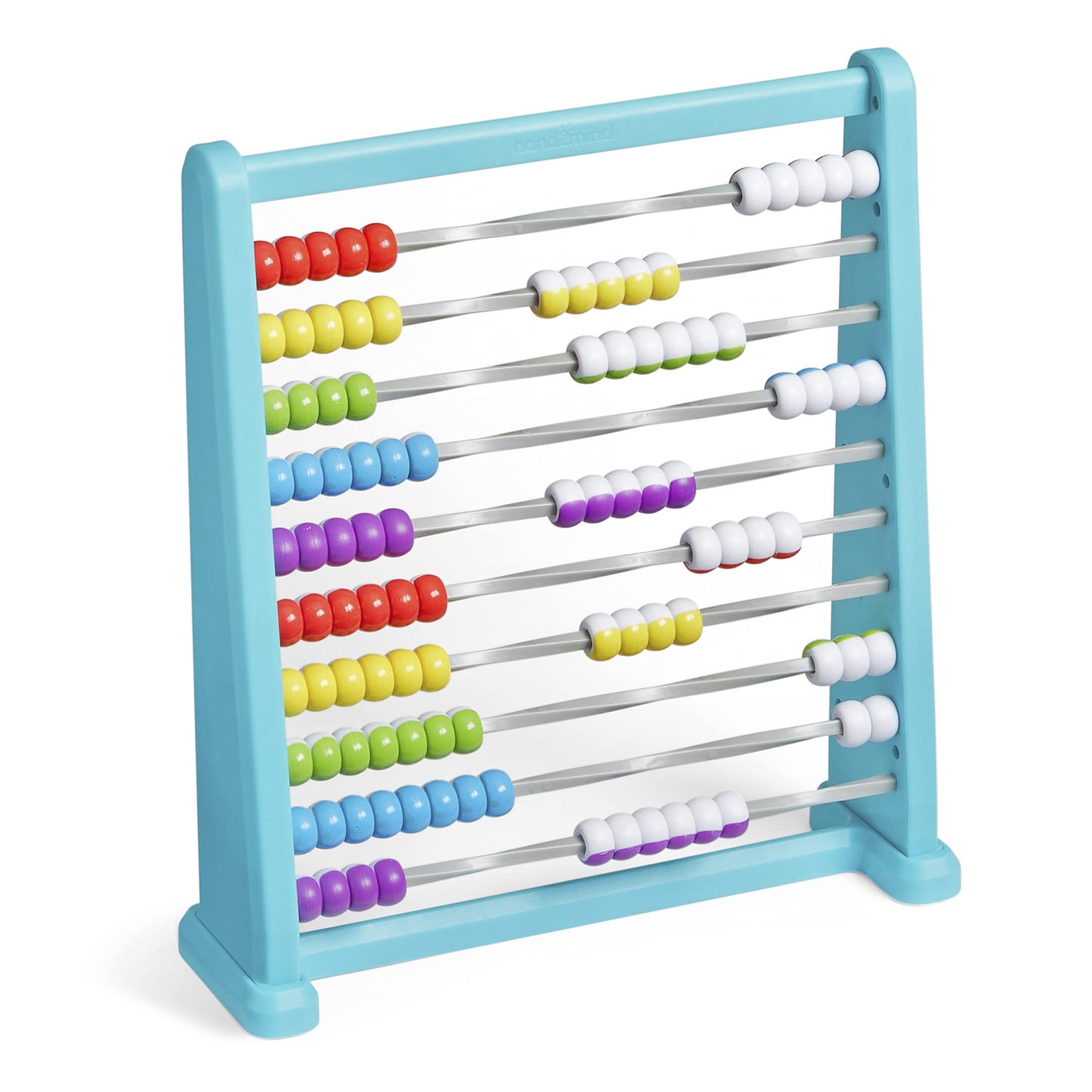 Hand2Mind Color Changing Plastic Abacus, Abacus for Kids, Math Manipulatives, Counting Rack, Educational Toys for Elementary Kids (Set of 1)