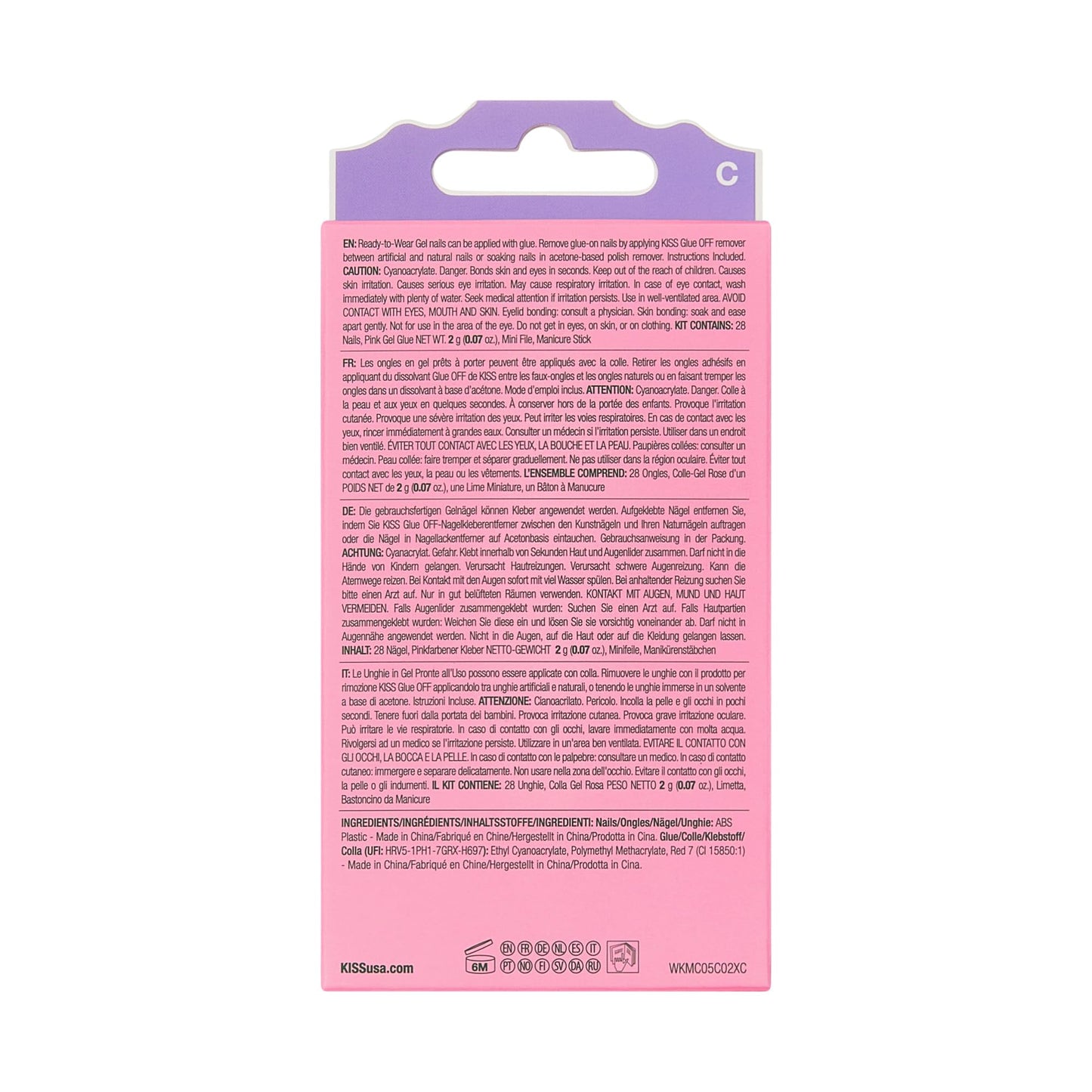 KISS X WICKED: FOR GOOD Press On Nails Almond, ‘Dreams Take Flight’, Green, Medium, Waterproof, Chip Proof, Smudge Proof, 28 Fake Nails, Pink Gel Nail Glue (2g), Mini Nail File, & Manicure Stick