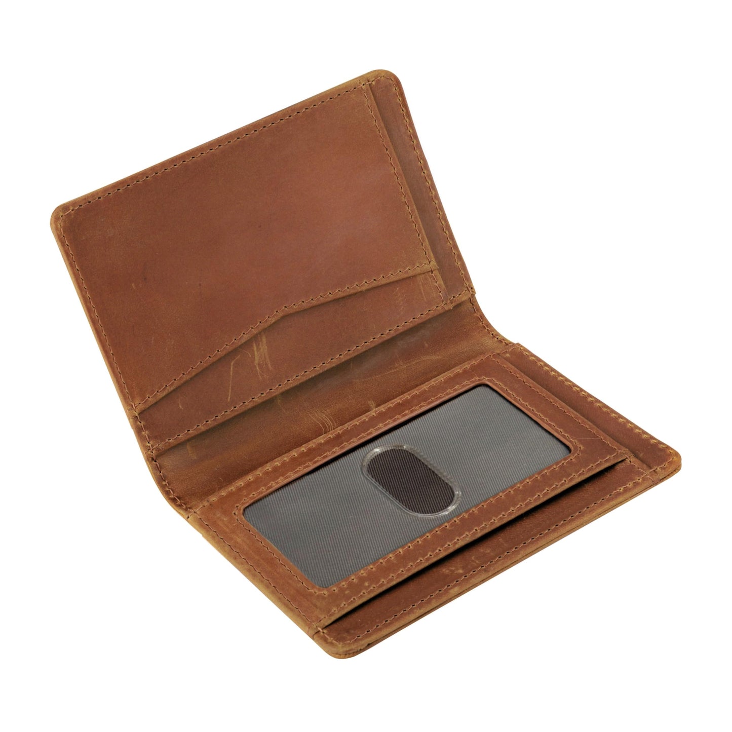 RFID Blocking Slim Wallet for Men | Thin Bifold Credit Card Holder Wallet | Mens Wallet Slim Business Card Case | Minimalist Front Pocket wallet with Gift Box (Genuine Full Grain Soft Leather)