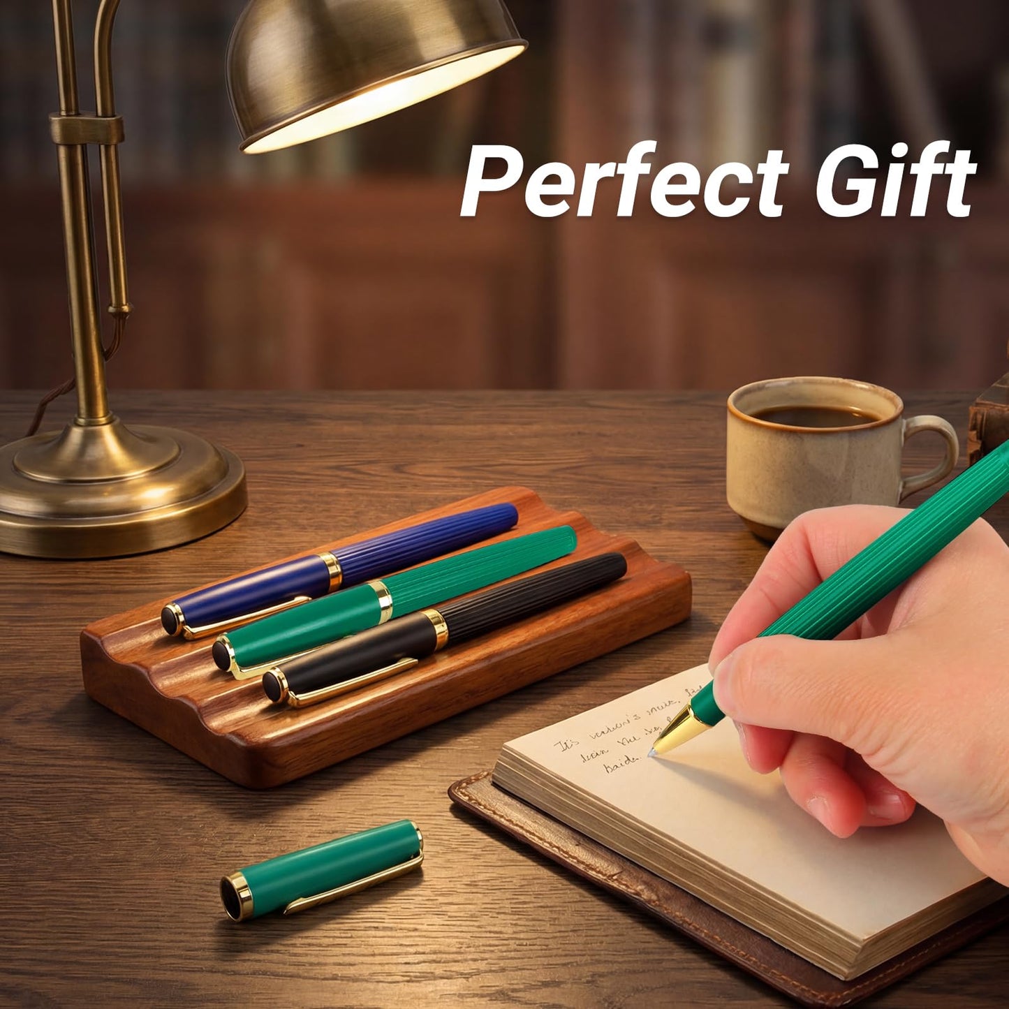 Zalantan Rollerball Pen Smooth Writing Ball Point Pens with Schmidt Refills, Luxury Metal Journal Pen Gift Box Set for teacher classmate graduation、pen for journaling Nice Fancy Luxury