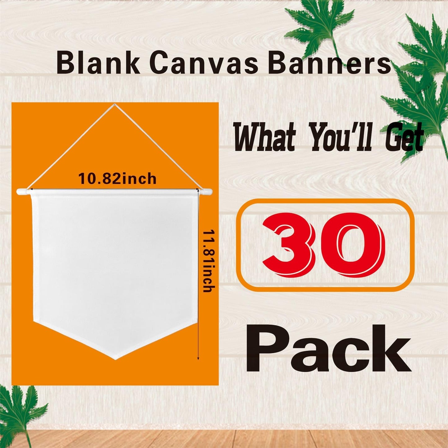TTXXLL 30pcs Blank Canvas Banners 10.82"x11.81",12oz Fabric Canvas Wall hanging Art for DIY Kids Room Decor,Jewelry Storage Case Stand Enamel Pin Wall Display Banners for Enamel Lapel Badge Collection,Birthday,Educational Play