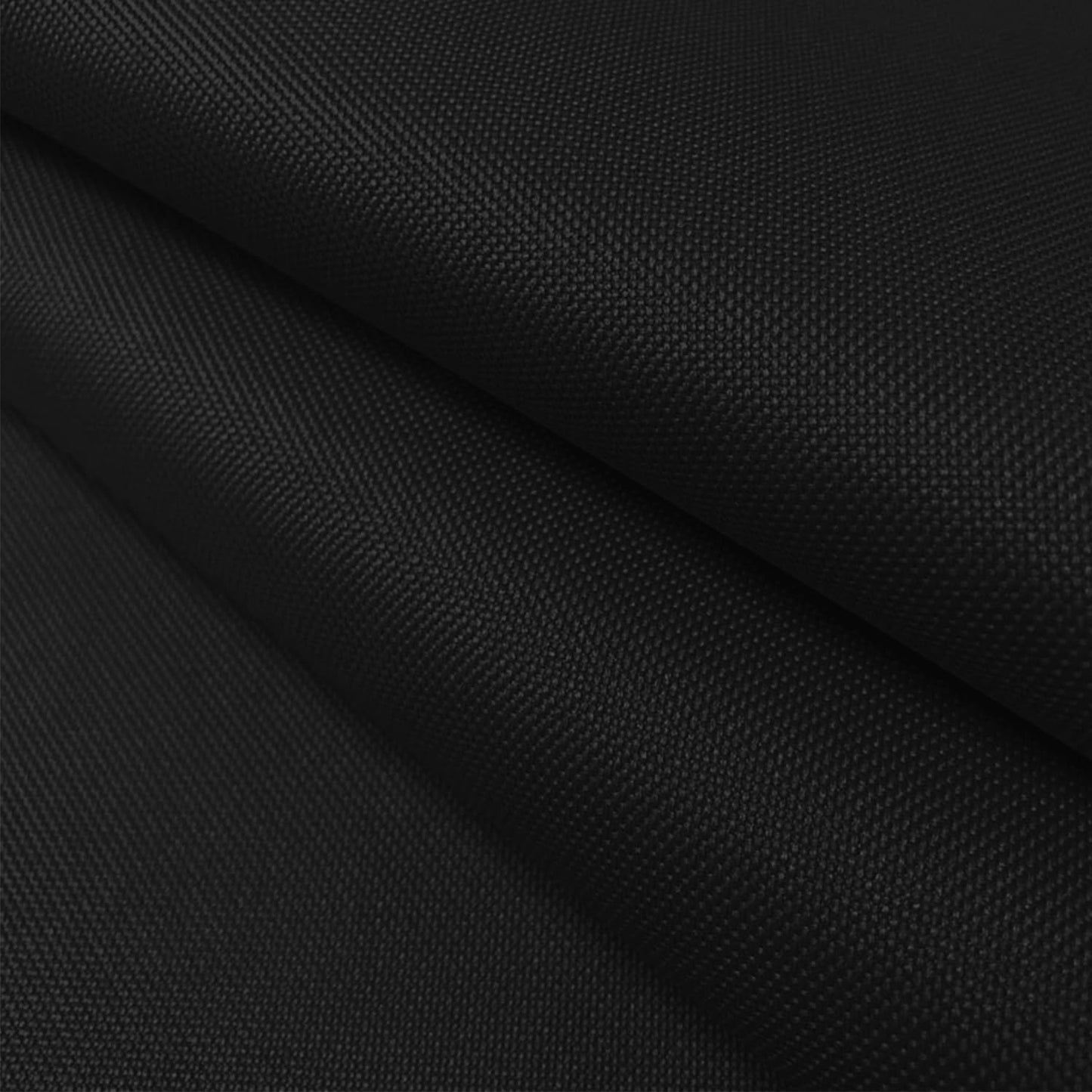 Waterproof Canvas Fabric by The Yard 58inch 600D Upholstery Material Polyester Fabric Outdoor Water Resistant Fabric for Sewing Chair Patio Cushion Bag Interior, Pre Cut 1 Yard Black