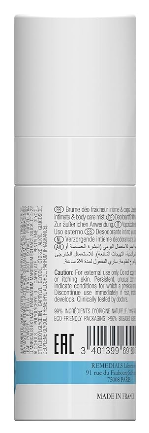 Brume Deo & Soin 24-Hour Deodorizing Mist for Body & Intimate Dry, Sensitive, Shaved Skin 35ml