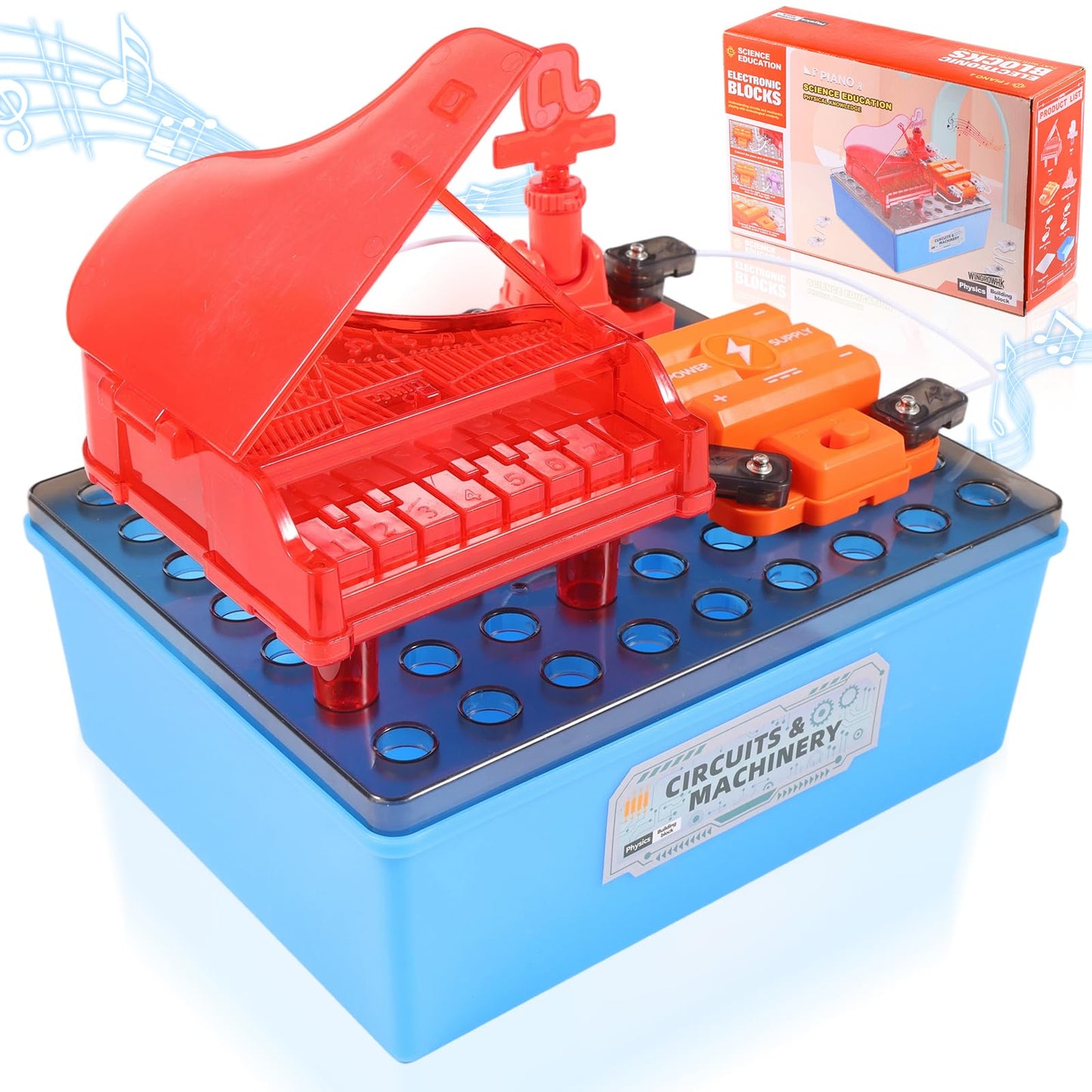 Science Kits for Kids, Children's STEM Educational Toy, DIY Circuit Connections, Playable Piano Enlightenment Toy, Educational Fun Toy Gift for Boys and Girls